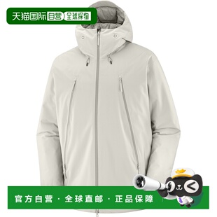 自营欧洲直邮SALOMON 白色合成材料男女通用羽绒服