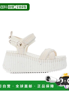 香港直邮CHLOÉ 女士凉鞋 C24S870HT101 SS2025 白色 厚底凉鞋