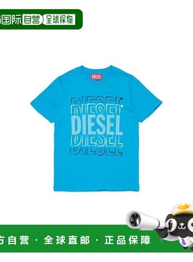 韩国直邮DIESEL Diesel 儿童标志印花圆领T恤 J02152KYAWX K82A T