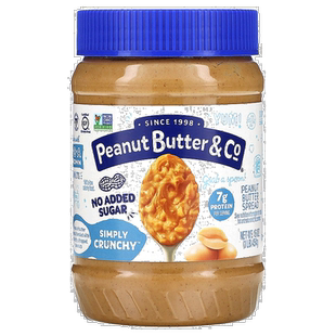 香港直发Peanut Butter&Co花生抹酱松脆精选品质营养健康454g