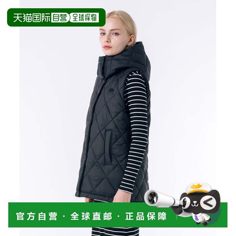 日本直邮LACOSTE 女士防水高功能立领长款绗缝马甲 BF013J99