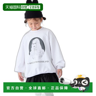 1h可退 日本直邮LOWRYS FARM 女士白色女王印花宽松卫衣 247296