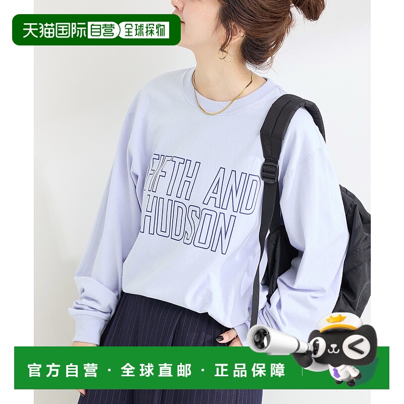 1h可退 日本直邮Russell Athletic 女装 别注款 长袖T恤 胸前印花