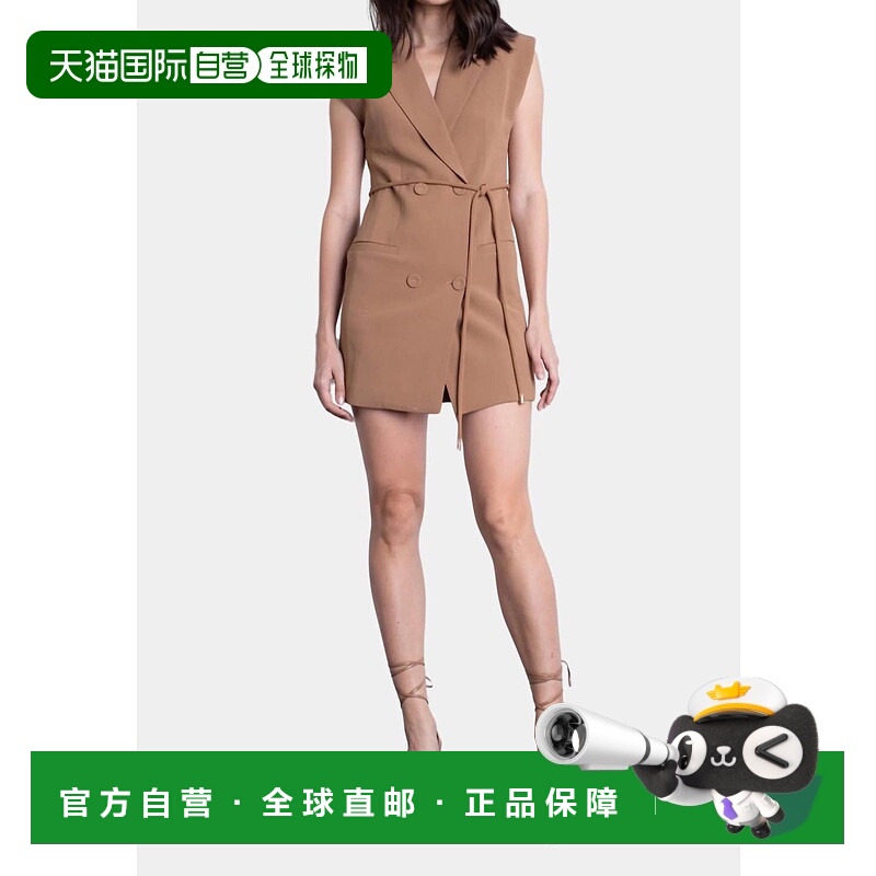 自营 karina grimaldiMila 迷你连衣裙（驼色） - 驼色 美国奥莱