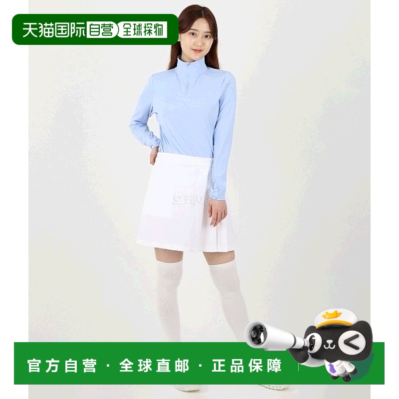 韩国直邮G/Fore高尔夫长袖女款蓝色立领运动拉链G4LS23K868-SKY