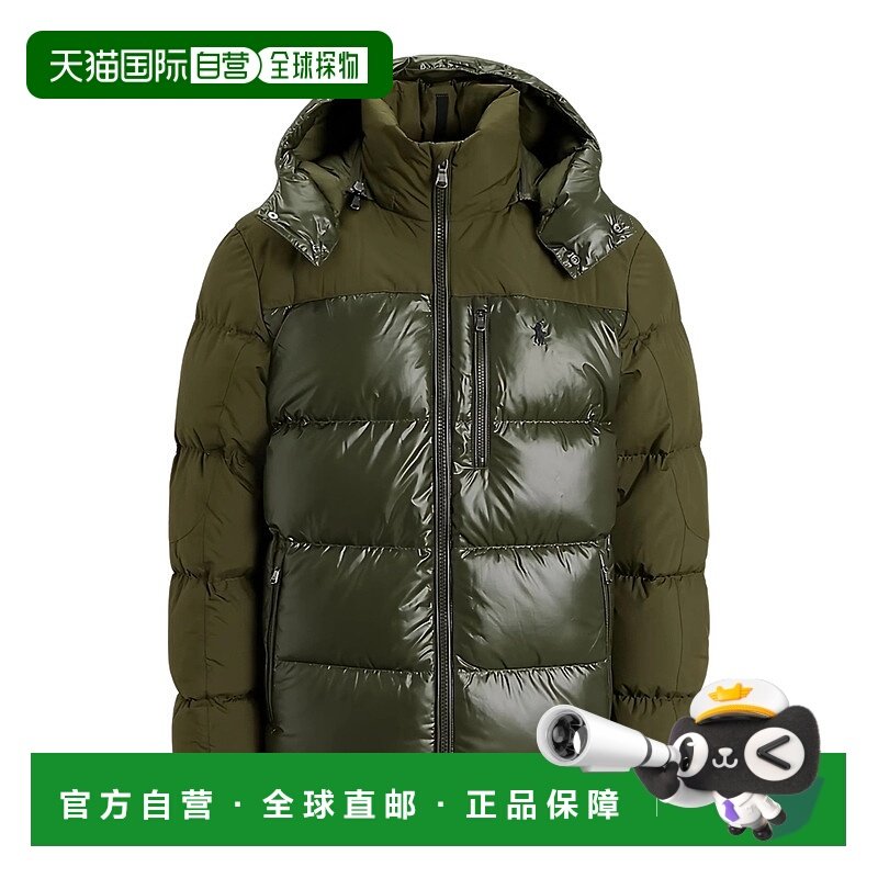1h可退 香港直邮polo ralph lauren 男士 羽绒服鸭绒连帽
