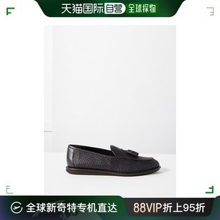 男士 香港直邮潮奢 阿玛尼 Armani 流苏梭织皮革乐福鞋