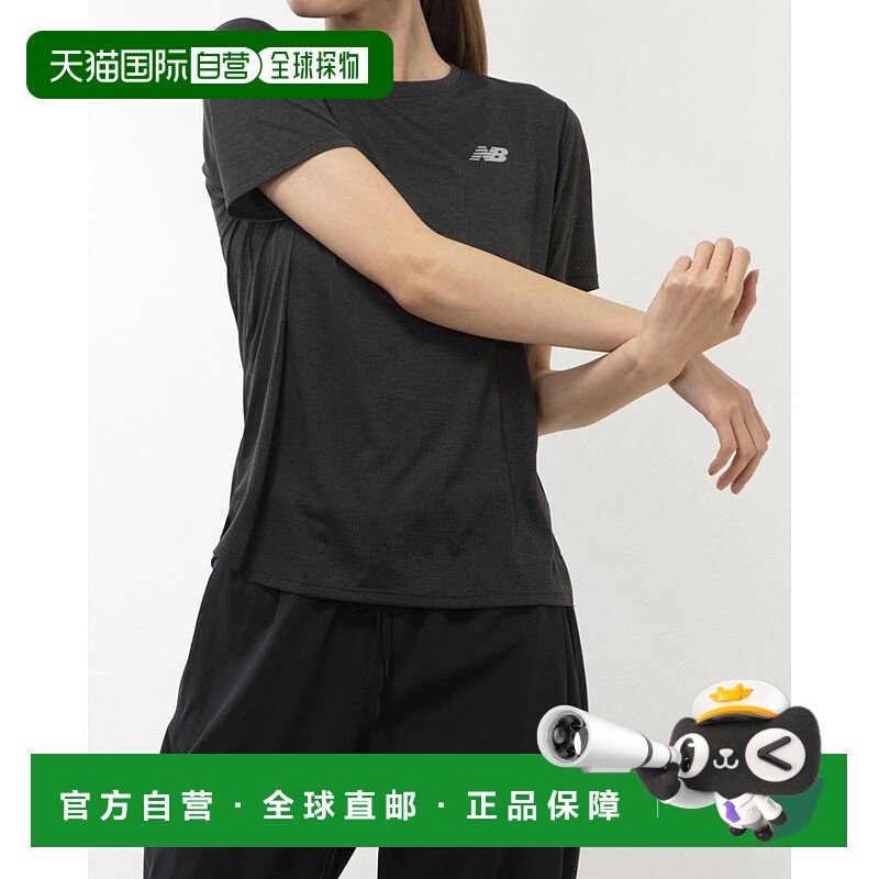 日本直邮New Balance 女款田径/跑步防风短袖T恤运动款 WT41253（