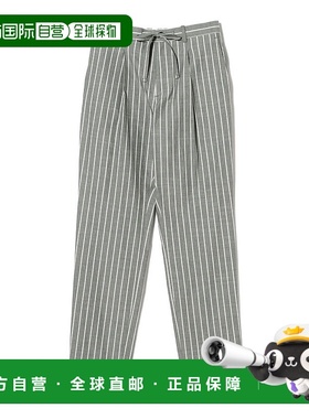 1h可退 日本直邮Brilla per il gusto 男士棉质绿色条纹休闲裤 24