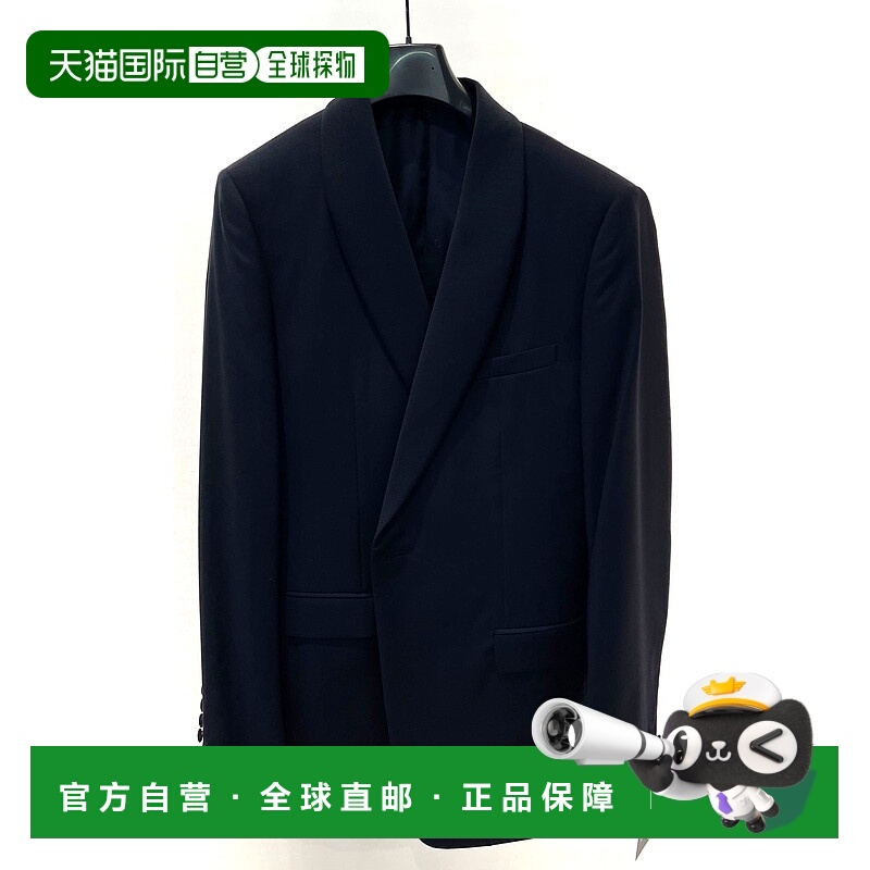 香港直邮Dior 长袖西装套装 043C726S604迪奥外套羊毛翻领