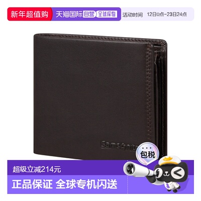 自营欧洲直邮Samsonite Attack 2 Slglogo标识钱包男女通用