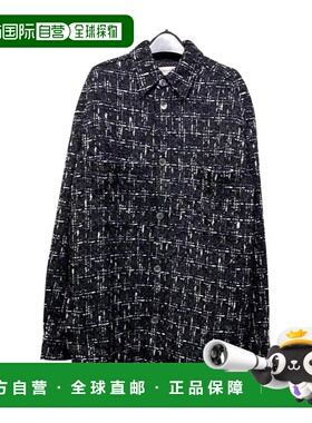 香港直邮Faith Connexion 黑色粗花呢格纹衬衫 X1819TT00554