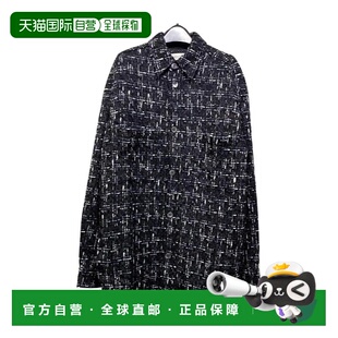 X1819TT00554 黑色粗花呢格纹衬衫 香港直邮Faith Connexion