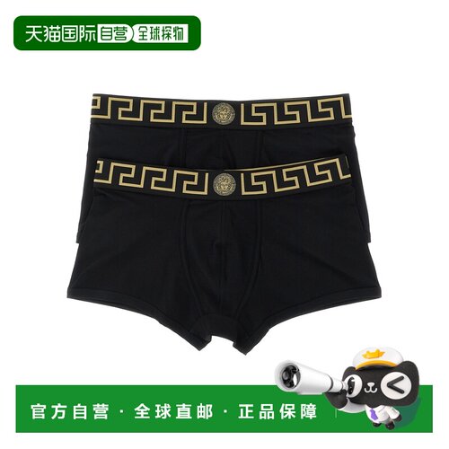 1h可退 香港直邮VERSACE 男士内裤 AU101811A18907A80G AW2026 黑