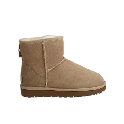 香港直邮UGG 女士高跟鞋 1016222WSAN SS2025 棕色 徽标圆头靴子