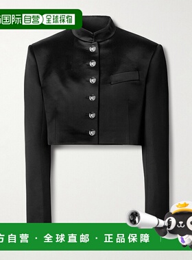 香港直邮KHAITE 女士 Samuelson 短款丝硬缎夹克 61744115外套