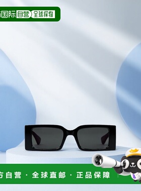 香港直邮GUCCI 女士太阳镜 819567J07401012 SS2025 黑色 长方形