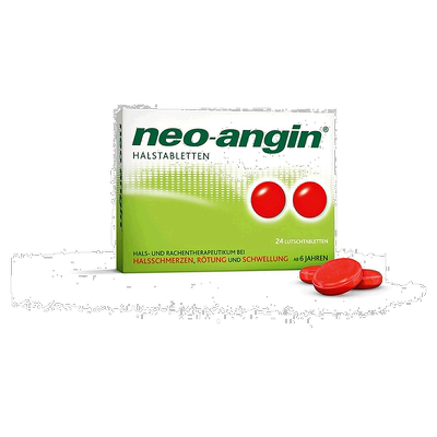 欧洲直邮德国药房neo-angin喉咙肿痛咽炎杀菌止痛消炎含片24粒