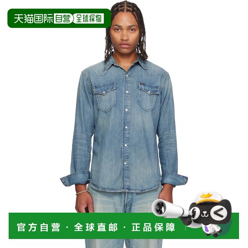 香港直邮Polo Ralph Lauren Polo 拉夫 劳伦 男士 蓝色 Slub West