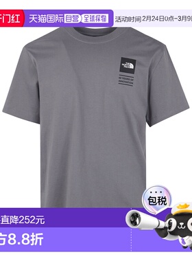 香港直邮THE NORTH FACE 男士T恤 NF0A8GAQ0UZ SS2026 灰色