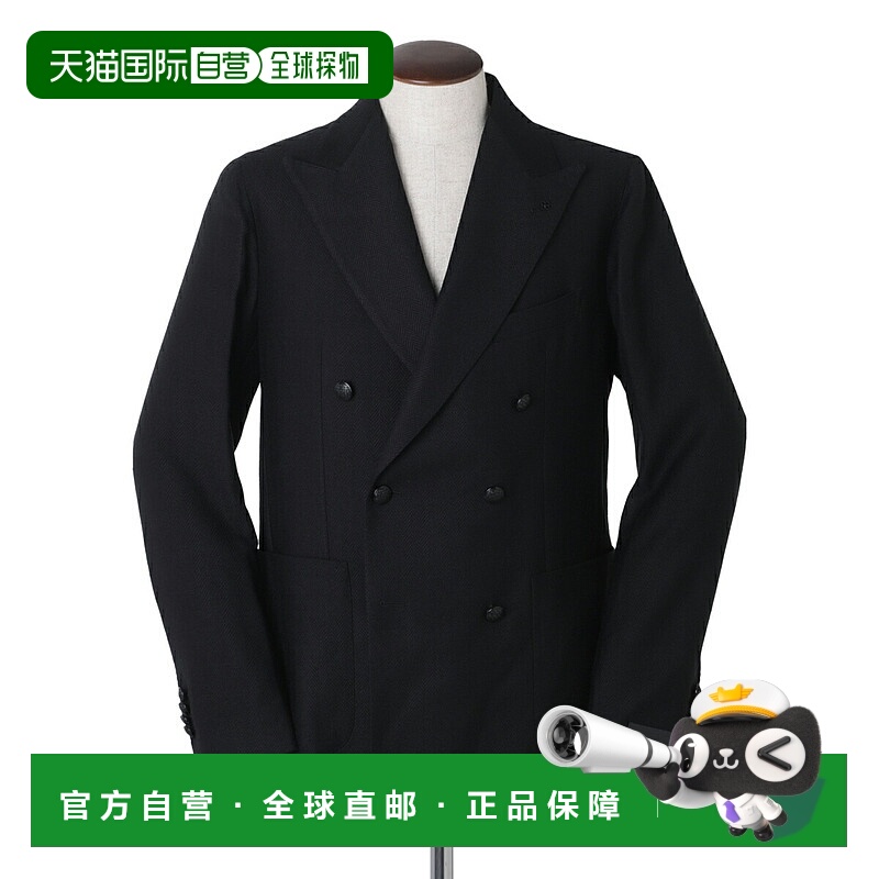 日本直邮Tagliatore 男士双排扣夹克黑色加大码可选1smc20k 55000