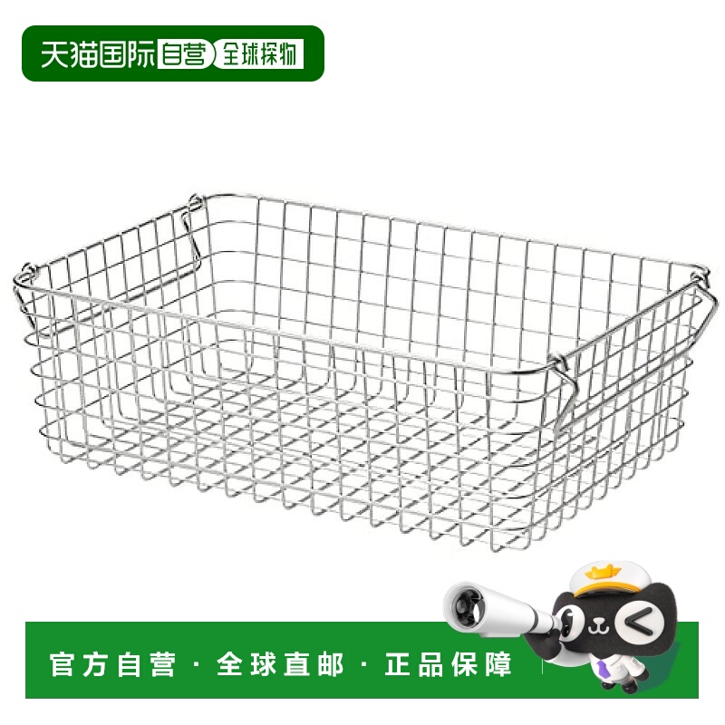 【日本直邮】Muji无印良品 不锈钢丝筐子3 约37x26x高12cm 448317