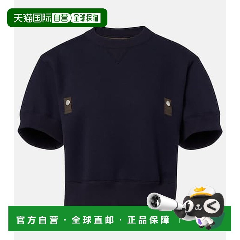 香港直邮潮奢 Sacai 女士 棉混纺斜纹布卫衣 blue蓝色 舒适时尚,女装/女士精品,卫衣/绒衫,淘宝优惠券,粉丝福利购,淘宝优惠卷