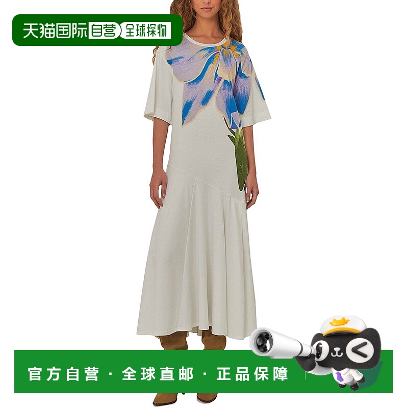 自营Farm Rio Maxi Dress - white 美国奥莱直发