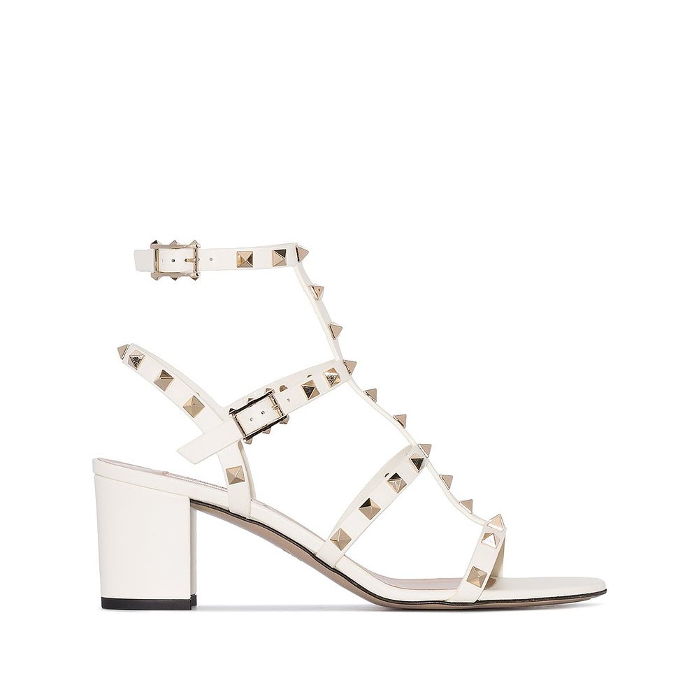 Valentino 华伦天奴 女士 ROCKSTUD粗跟铆钉凉鞋 WS0491VBP