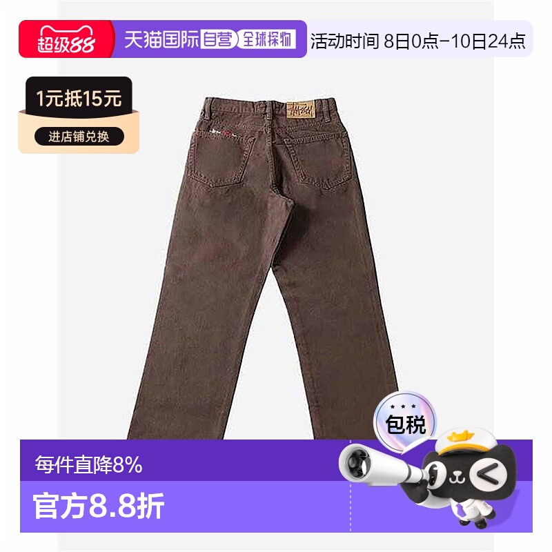 自营 STUSSY男士水洗帆布经典牛仔裤时尚百搭直筒休闲裤子日常