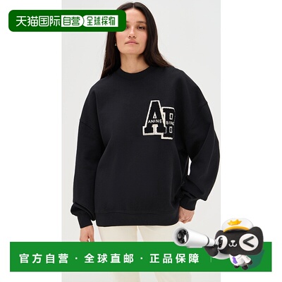 香港直邮ANINE BING 女士 Miles Letterman 宽松款卫衣