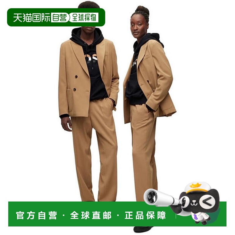 1h可退 香港直邮潮奢 BOSS 波士 女士 Kris 直筒裤子  舒适时尚