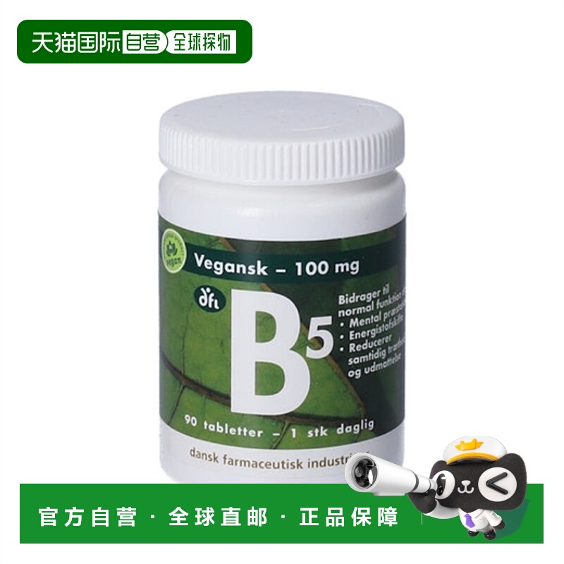 欧洲直邮Dansk Farmaceutisk Industri 维生素B5片90片补充剂