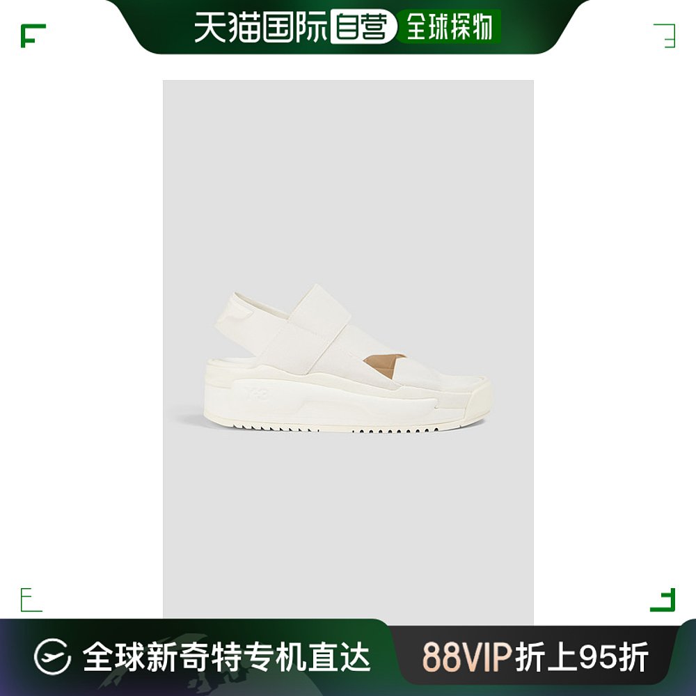 香港直邮潮奢 Y-3男士 Rivalry罗缎防水台露跟凉鞋 FZ6400