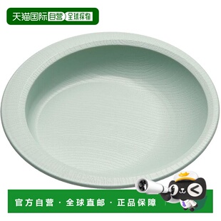 【日本直邮】Skater斯凯达 塑料圆形餐盘 木纹绿色 NPSL2B-A餐具