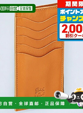 日本直邮Il Bisonte 卡包男女通用 ILBISONTE SCC105PV0005 驼色