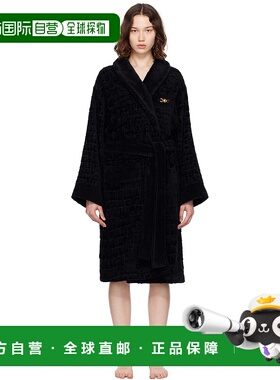 1h可退 香港直邮潮奢 versace 范思哲 女士 黑色 Medusa '95 浴袍