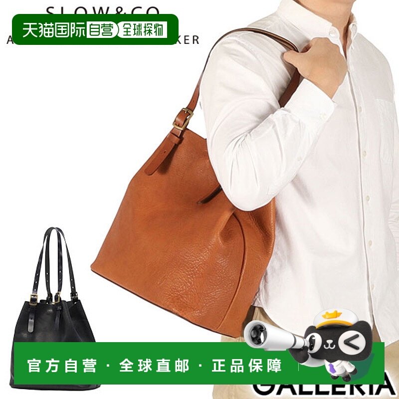日本直邮SLOW Bono搭扣手提包大号A4尺寸男女通用采用栃木真皮制L