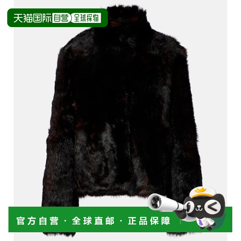 1h可退 香港直邮潮奢 toteme 女士 丝滑毛羊皮夹克 brown棕色 舒