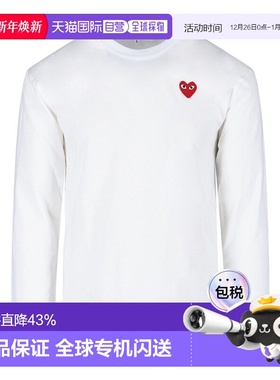 香港直邮Comme Des Garcons Play 圆领长袖T恤 AXT118051