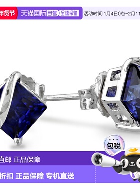 自营mimi & maxmimi & max2.68 CT TGW 打造 925 纯银蓝色蓝