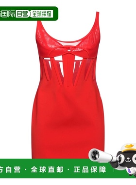 香港直邮Mugler 穆勒 女士 紧身连衣裙 red红色 舒适时尚