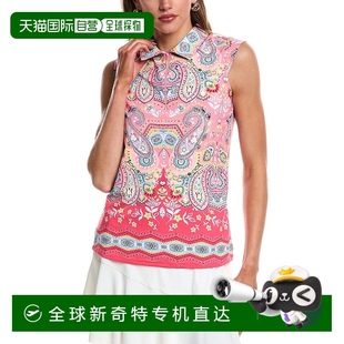 IBKUL Polo 自营 无袖 美国奥莱直发 衫 粉色