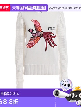 香港直邮KENZO 女士针织毛衣 F952TO56885001 SS2019 白色 Phoeni
