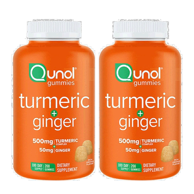 自营｜Qunol高浓度姜黄素软糖高浓度姜黄素软糖200粒*2解酒护肝