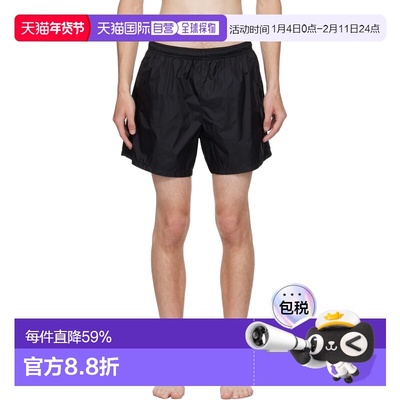 1h可退 香港直邮Our Legacy 男士 黑色 Drape Tech 泳裤 M2214DTB