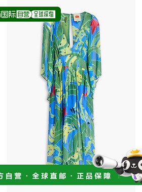 1h可退 香港直邮潮奢 FARM RIO 女士 印花乔其纱中长连衣裙 31013