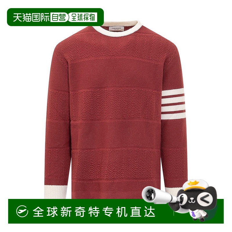 香港直邮THOM BROWNE 男士针织毛衣 MKA527AY1030615 AW2024羊毛