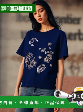 韩国直邮AECA WHITE 公用T恤AWCMSSBDTTSOV017C0LB LATE NIGHT SU