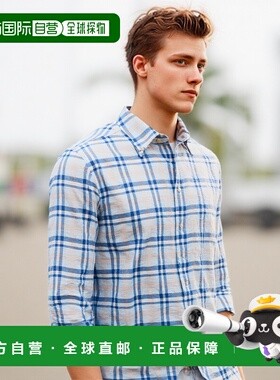 1h可退 香港直邮潮奢 Alessandro Gherardi 男士 格纹衬衫